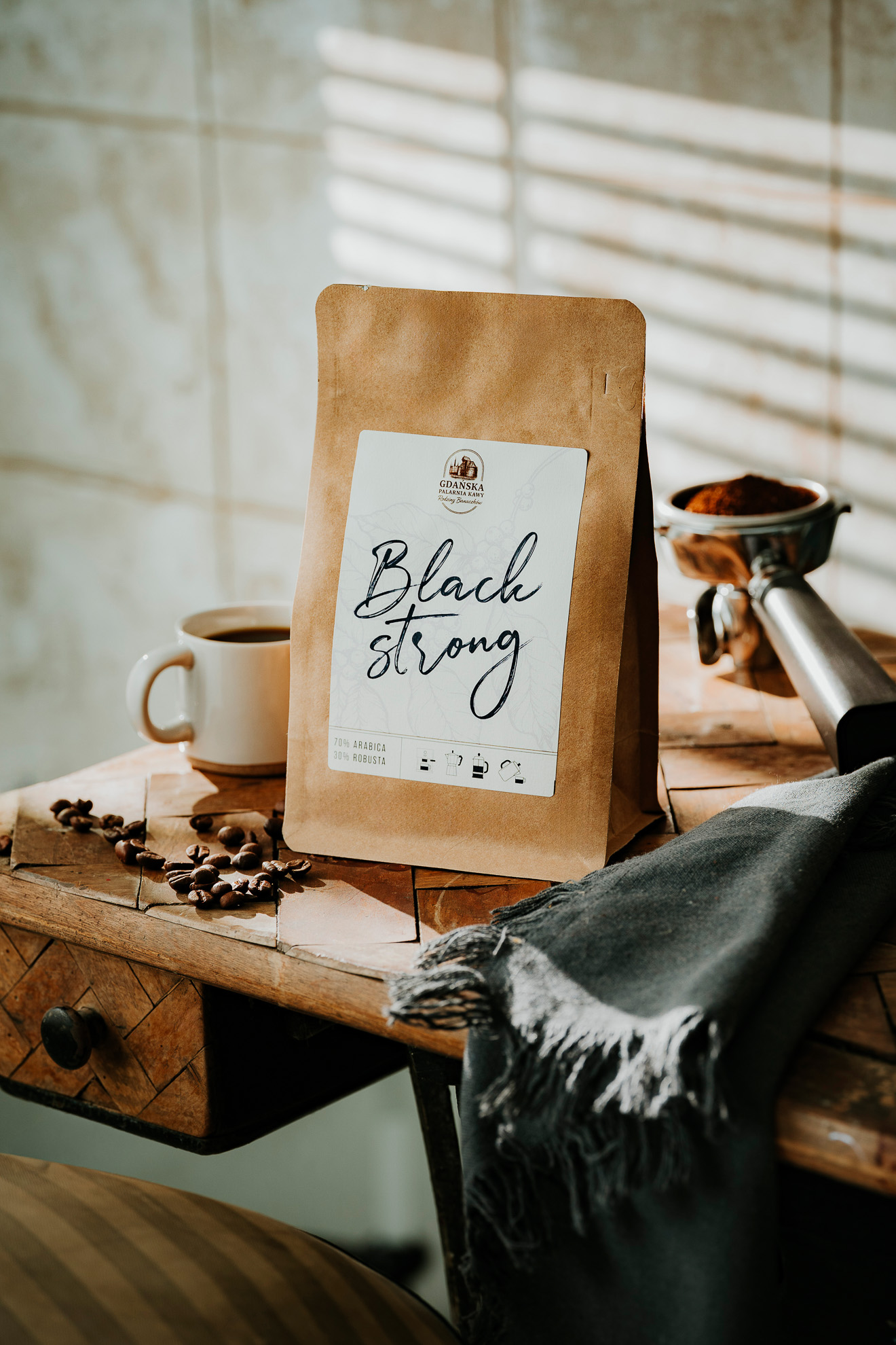 DSS03335 Black Strong 500g - Gdańska Palarnia Kawy - obrazek 1